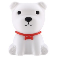 RONEVER 小萌犬矽膠拍拍燈, 白色