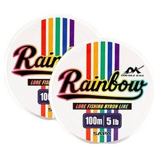 SAPA Double Kill 彩虹路亞尼龍線 5lb 釣魚線, 2個, 混合色