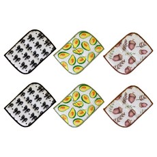 루오 대나무 양면 구조 접는 수세미 3종 세트, 3개입, 2세트