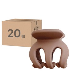 Edish 迷你小抓夾 小髮夾, 20個, 可可棕
