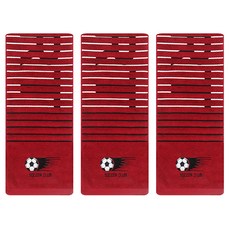 Songwol 松月 足球俱樂部運動毛巾 20 x 110 cm, 紅色, 3個