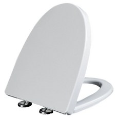 스마트 상부 체결 방식 하드 변기커버 V형, 화이트, 1개