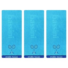 Songwol 松月 羽球社團運動毛巾 20 x 100 cm, 藍色, 3個