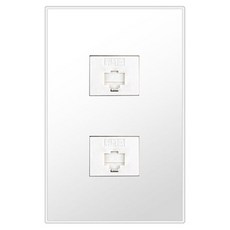 Boedam 網路通訊插座 8P 2孔 雪白, 1個