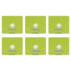 송월타월 베이스볼 클럽 스포츠타올 20 x 100 cm, 연두, 6개