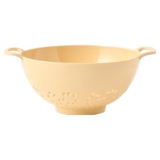 Modern House 雙耳手柄美耐皿瀝水籃, 粉彩黃, 1個