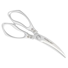 LiViNG ART 全不鏽鋼曲線廚房剪刀, 1個, 單一顏色