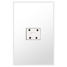 보에담 전화 콘센트 4P 1구 스노우화이트, 1개