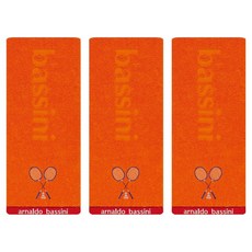 Songwol 松月 羽球社團運動毛巾 20 x 100 cm, 橘色, 3個