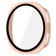 SPACE SHIELD PC強化玻璃一體式保護殼, 沙粉色, 1個