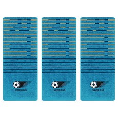 Songwol 松月 足球俱樂部運動毛巾 20 x 110 cm, 藍色, 3個