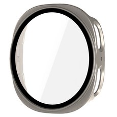 SPACE SHIELD PC強化玻璃一體式保護殼, 鈦金屬色, 1個