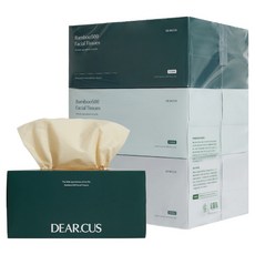 DEARCUS Bamboo500 美容面紙 3層, 150張, 6個