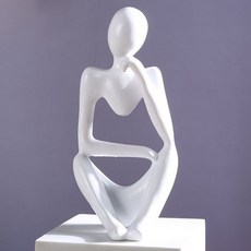 타미나요 인테리어 오브제 생각하는 사람 오른손, 화이트