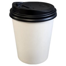 Draw Life 外帶紙杯 300ml + PS 黑色杯蓋組, 1套, 100入