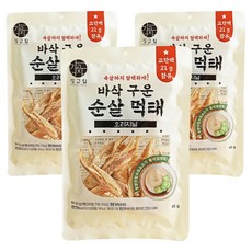 강고집 바삭 구운 순살 먹태 오리지널, 45g, 3개