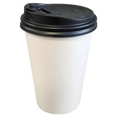 Draw Life 外帶紙杯 380ml + PS 黑色杯蓋組合, 100入, 1套