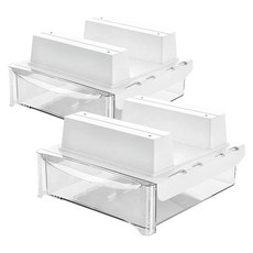 Sangsanghanspoon 滑動式免鑽孔黏貼式桌下隱藏抽屜, 2個, 透明