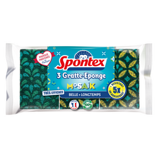 Spontex MOSAIK 馬賽克圖案刷洗海綿, 1個, 3入
