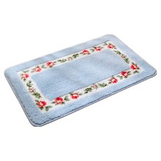 Mini嚴選 方形玫瑰蛋糕絨浴室踏墊 CN0474-N