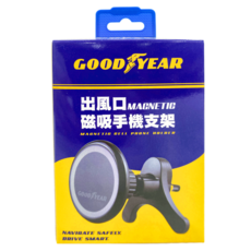 GOODYEAR 固特異 出風口磁吸手機支架, 黑色, 1個