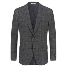 올젠 남성용 스탠다드핏 체크 자켓 ZOD4KG1313