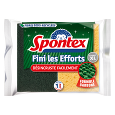 스폰텍스 FINI LES EFFORTS 이지 클린 피니시 스크럽 스펀지, 1개, 2개입