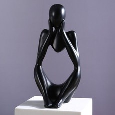 타미나요 인테리어 오브제 생각하는 사람 양손, 블랙