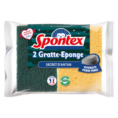 스폰텍스 SECRET D ANTAN 빈티지 무드 스크럽 스펀지, 1개, 2개입