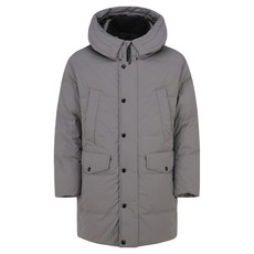 olzen 男款中長版拼接絎縫狩獵羽絨外套 ZOD4FP1305