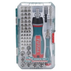 TOTAL 道達爾 TOTAL 工具螺絲起子鑽頭 55件組, 1套