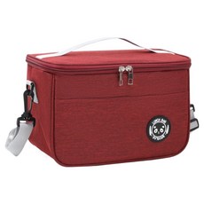 BRIVILAS KODACHIEF 便攜式日常風格便當袋, 1個, 酒紅色