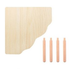 햄스터 아스펜 방수 나무 삼각 데크 23 x 23 cm, 1개