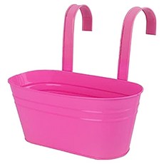 미소로운 컬러 분리형 배란다걸이 화분, 로즈레드, 1개