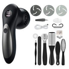 ANTIAN 無線電動去死皮磨腳器/腳部美足磨腳皮機 黑槍色, 1個, 1個裝, 350g