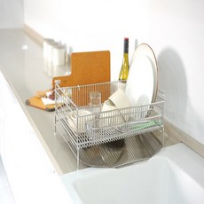 velice Velice 洗碗瀝水碗盤架 直立式 B型 18-8 304, 全不鏽鋼, 1個, 1層