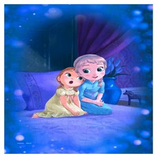 Tenyo 冰雪奇緣拼圖 D-108-058 25.7 x 18.2cm, 1套, 108片, 幼年的艾莎與安娜