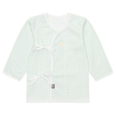 Tartine et Chocolat 新生兒用U格紋肚衣 G