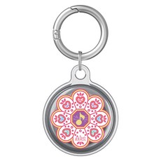 反骨創意 Airtag 彩繪全包式TPU保護套 音符環, 1個, 透黑色