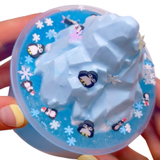 艾蜜莉史萊姆 企鵝冰沙雪酪史萊姆, 1個, 藍色, 300g