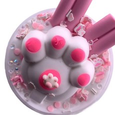 Emily slime 貓咪果凍奶油史萊姆, 1個, 白色, 250g