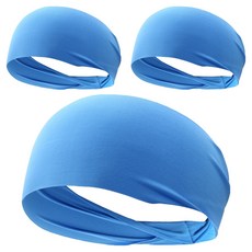 All Trend 男性多功能運動髮帶, 藍色, 3個