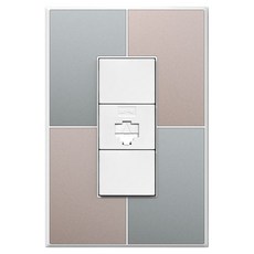 TILINS Gallery 通訊 RJ45 1孔 綠米色 + 白色框架, 1個