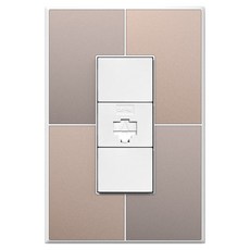 TILINS Gallery 網路 RJ45 1孔 米金色 + 白色邊框, 1個