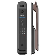 PHILIPS 飛利浦 EasyKey 人臉推拉式智能門鎖 紅古銅, 不含安裝, DDL-709-FVP