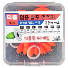 히트페이스 멈춤 발포 연주찌 덕용 7종 x 6p 세트, 레드, 1세트