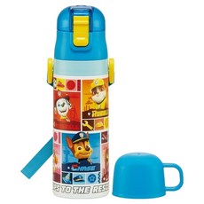 Skater 不鏽鋼超輕量水壺, 1個, 汪汪隊 藍色, 470ml