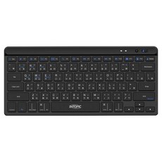 INTOPIC 廣鼎 IT-2.4GHz一對三藍牙剪刀腳鍵盤, 黑色, KBT-110