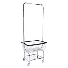 Life+ 北歐輕奢 碳鋼多功能移動式落地衣帽架/掛衣架, 金屬色