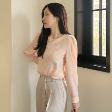 Taniz 女款 Awesome 賓客穿搭 上班穿搭 圓領泡泡袖上衣